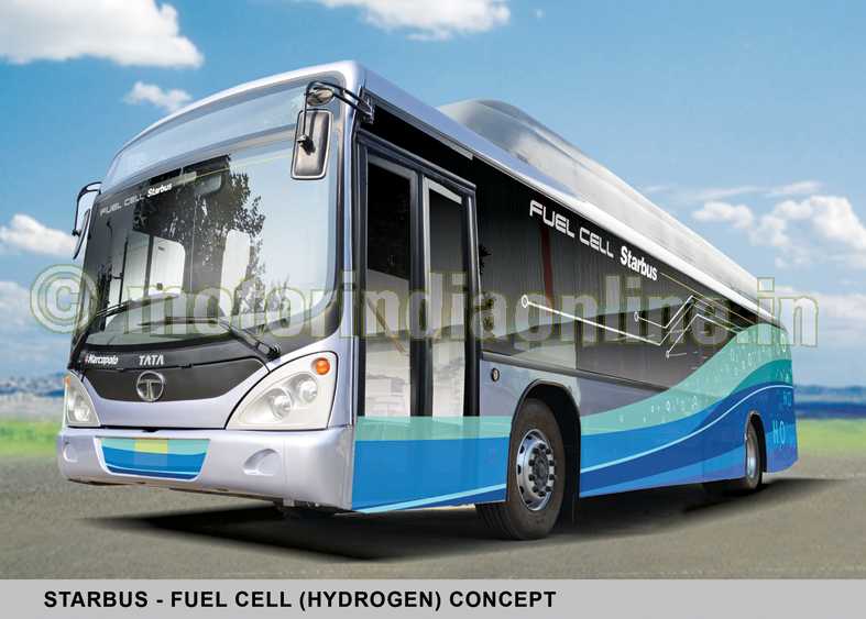 tata motors hydrogen fuel cell bus