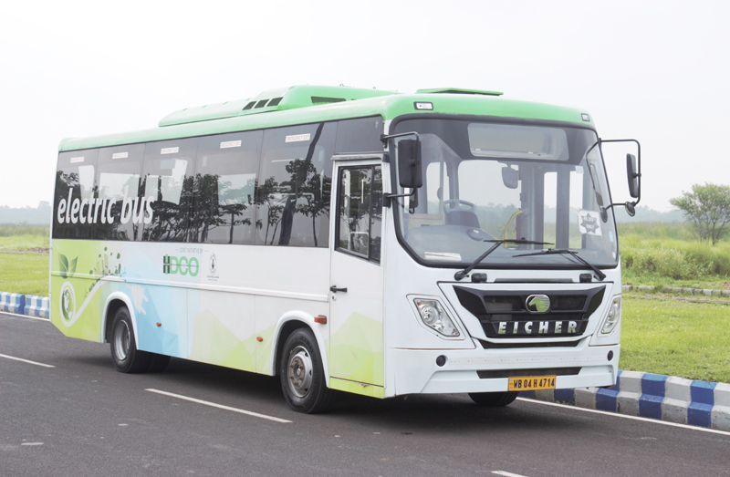 Eicher electric buses complete one year of successful operations in